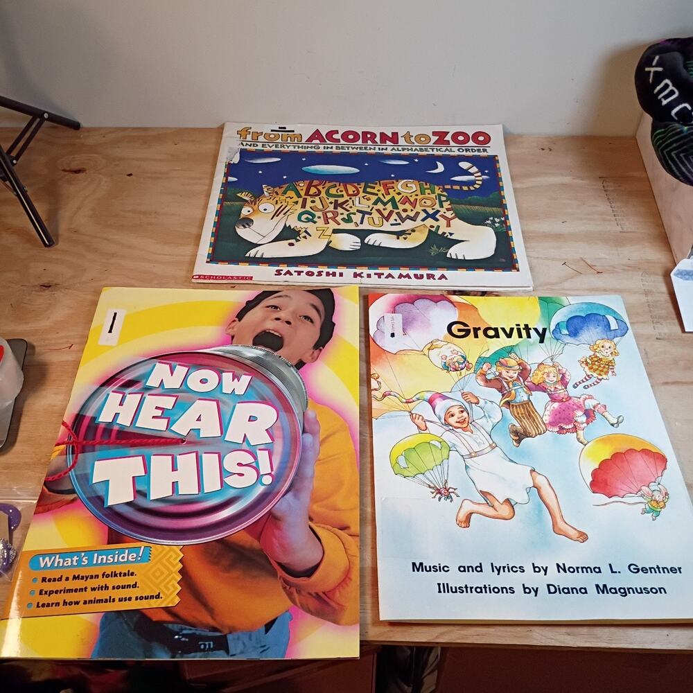 Lot 3 Classroom Big Books Scholastic Rigby Gravity Acorn to Zoo Now Hear This